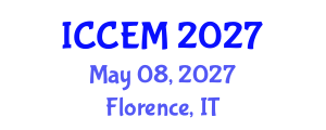 International Conference on Coastal Engineering and Modelling (ICCEM) May 08, 2027 - Florence, Italy International Conference on Coastal Engineering and Modelling (ICCEM) May 08, 2027 - Florence, Italy