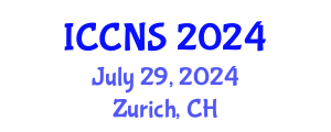 International Conference on Cognitive and Neural Sciences (ICCNS) July 29, 2024 - Zurich, Switzerland