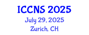 International Conference on Cognitive and Neural Sciences (ICCNS) July 29, 2025 - Zurich, Switzerland