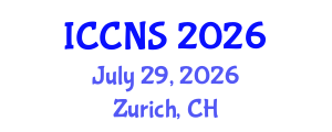 International Conference on Cognitive and Neural Sciences (ICCNS) July 29, 2026 - Zurich, Switzerland