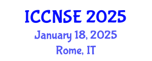 International Conference on Cognitive and Neural Systems Engineering (ICCNSE) January 18, 2025 - Rome, Italy