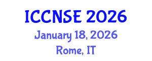 International Conference on Cognitive and Neural Systems Engineering (ICCNSE) January 18, 2026 - Rome, Italy