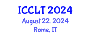 International Conference on Cognitive Linguistics and Translation (ICCLT) August 22, 2024 - Rome, Italy