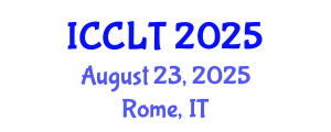 International Conference on Cognitive Linguistics and Translation (ICCLT) August 23, 2025 - Rome, Italy