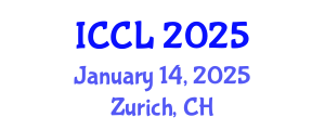 International Conference on Cognitive Linguistics (ICCL) January 14, 2025 - Zurich, Switzerland
