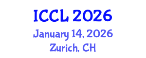 International Conference on Cognitive Linguistics (ICCL) January 14, 2026 - Zurich, Switzerland