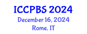 International Conference on Cognitive, Psychological and Behavioral Sciences (ICCPBS) December 16, 2024 - Rome, Italy