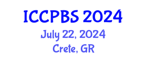 International Conference on Cognitive, Psychological and Behavioral Sciences (ICCPBS) July 22, 2024 - Crete, Greece