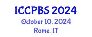 International Conference on Cognitive, Psychological and Behavioral Sciences (ICCPBS) October 10, 2024 - Rome, Italy