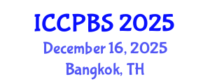 International Conference on Cognitive, Psychological and Behavioral Sciences (ICCPBS) December 16, 2025 - Bangkok, Thailand