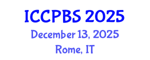 International Conference on Cognitive, Psychological and Behavioral Sciences (ICCPBS) December 13, 2025 - Rome, Italy