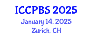 International Conference on Cognitive, Psychological and Behavioral Sciences (ICCPBS) January 14, 2025 - Zurich, Switzerland