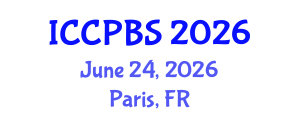 International Conference on Cognitive, Psychological and Behavioral Sciences (ICCPBS) June 24, 2026 - Paris, France