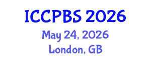 International Conference on Cognitive, Psychological and Behavioral Sciences (ICCPBS) May 24, 2026 - London, United Kingdom