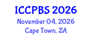 International Conference on Cognitive, Psychological and Behavioral Sciences (ICCPBS) November 04, 2026 - Cape Town, South Africa