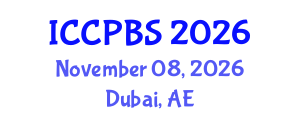 International Conference on Cognitive, Psychological and Behavioral Sciences (ICCPBS) November 08, 2026 - Dubai, United Arab Emirates