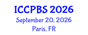 International Conference on Cognitive, Psychological and Behavioral Sciences (ICCPBS) September 20, 2026 - Paris, France