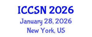 International Conference on Cognitive Science and Neuropsychology (ICCSN) January 28, 2026 - New York, United States
