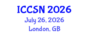 International Conference on Cognitive Science and Neuropsychology (ICCSN) July 26, 2026 - London, United Kingdom