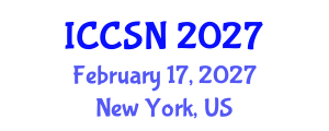 International Conference on Cognitive Science and Neuropsychology (ICCSN) February 17, 2027 - New York, United States International Conference on Cognitive Science and Neuropsychology (ICCSN) February 17, 2027 - New York, United States