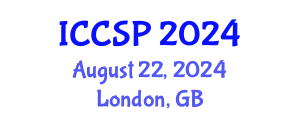 International Conference on Cognitive Science and Psychology (ICCSP) August 22, 2024 - London, United Kingdom