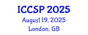 International Conference on Cognitive Science and Psychology (ICCSP) August 19, 2025 - London, United Kingdom