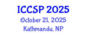 International Conference on Cognitive Science and Psychology (ICCSP) October 21, 2025 - Kathmandu, Nepal