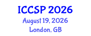 International Conference on Cognitive Science and Psychology (ICCSP) August 19, 2026 - London, United Kingdom