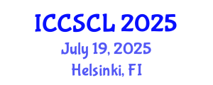 International Conference on Cognitive Science, Consciousness and Linguistics (ICCSCL) July 19, 2025 - Helsinki, Finland
