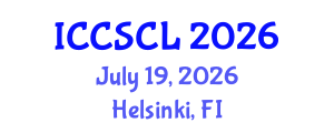 International Conference on Cognitive Science, Consciousness and Linguistics (ICCSCL) July 19, 2026 - Helsinki, Finland