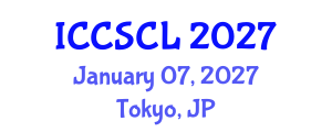 International Conference on Cognitive Science, Consciousness and Linguistics (ICCSCL) January 07, 2027 - Tokyo, Japan International Conference on Cognitive Science, Consciousness and Linguistics (ICCSCL) January 07, 2027 - Tokyo, Japan