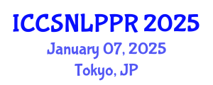 International Conference on Cognitive Science, Natural Language Processing and Pattern Recognition (ICCSNLPPR) January 07, 2025 - Tokyo, Japan