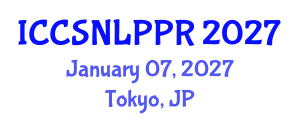 International Conference on Cognitive Science, Natural Language Processing and Pattern Recognition (ICCSNLPPR) January 07, 2027 - Tokyo, Japan International Conference on Cognitive Science, Natural Language Processing and Pattern Recognition (ICCSNLPPR) January 07, 2027 - Tokyo, Japan