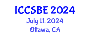 International Conference on Cognitive, Social and Behavioural Sciences (ICCSBE) July 11, 2024 - Ottawa, Canada