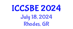 International Conference on Cognitive, Social and Behavioural Sciences (ICCSBE) July 18, 2024 - Rhodes, Greece