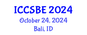 International Conference on Cognitive, Social and Behavioural Sciences (ICCSBE) October 24, 2024 - Bali, Indonesia