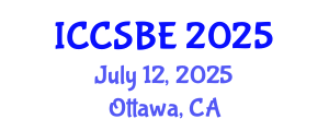 International Conference on Cognitive, Social and Behavioural Sciences (ICCSBE) July 12, 2025 - Ottawa, Canada