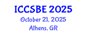 International Conference on Cognitive, Social and Behavioural Sciences (ICCSBE) October 21, 2025 - Athens, Greece