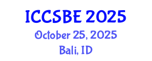 International Conference on Cognitive, Social and Behavioural Sciences (ICCSBE) October 25, 2025 - Bali, Indonesia
