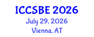 International Conference on Cognitive, Social and Behavioural Sciences (ICCSBE) July 29, 2026 - Vienna, Austria