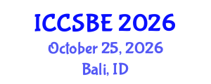 International Conference on Cognitive, Social and Behavioural Sciences (ICCSBE) October 25, 2026 - Bali, Indonesia