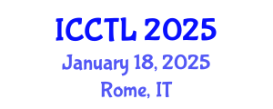 International Conference on College Teaching and Learning (ICCTL) January 18, 2025 - Rome, Italy