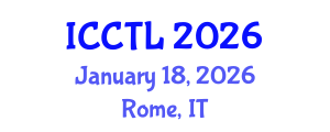 International Conference on College Teaching and Learning (ICCTL) January 18, 2026 - Rome, Italy