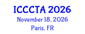 International Conference on Combinatorics, Graph Theory and Applications (ICCCTA) November 18, 2026 - Paris, France