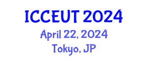 International Conference on Combustion, Energy Utilisation and Thermodynamics (ICCEUT) April 22, 2024 - Tokyo, Japan
