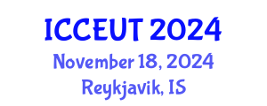 International Conference on Combustion, Energy Utilisation and Thermodynamics (ICCEUT) November 18, 2024 - Reykjavik, Iceland