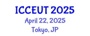 International Conference on Combustion, Energy Utilisation and Thermodynamics (ICCEUT) April 22, 2025 - Tokyo, Japan