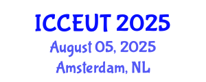 International Conference on Combustion, Energy Utilisation and Thermodynamics (ICCEUT) August 05, 2025 - Amsterdam, Netherlands
