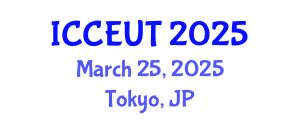 International Conference on Combustion, Energy Utilisation and Thermodynamics (ICCEUT) March 25, 2025 - Tokyo, Japan