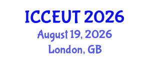 International Conference on Combustion, Energy Utilisation and Thermodynamics (ICCEUT) August 19, 2026 - London, United Kingdom